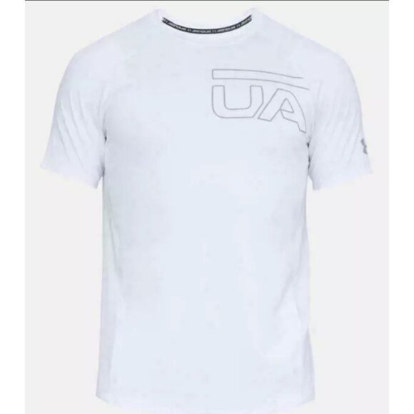 Under Armour Men's UA HeatGear Fitted MK-1 Performance T Shirt XL - Picture 2 of 3
